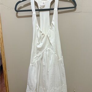 Anthropologie Cream Racerback Sundress